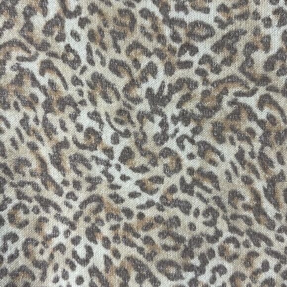 Loramendi leopard print pullover sweater with side vents XL - Picture 2 of 9